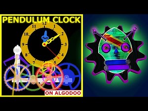 ALGODOO ANALOGUE CLOCK HOURS, MINUTES AND SECONDS