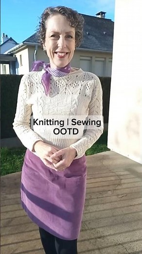 Me made Cable Knit Jumper + Needlecord Skirt