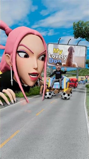 Happy & Weird Cars vs Scary Mira KPop Demon Hunters in BeamNG.drive