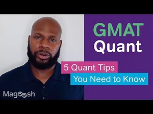 Tips to score well in GMAT Quantitative section Video Lecture | Quantitative Reasoning for GMAT