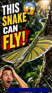 This Snake Can Fly! 😱🐍 | The Flying Snake Explained #facts #usa #wildlife