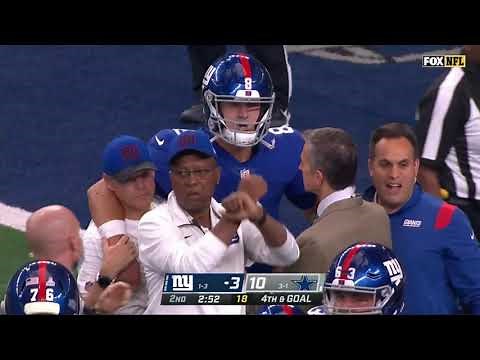 Daniel Jones Concussion | Knocked Out of Game | Carted Off Field