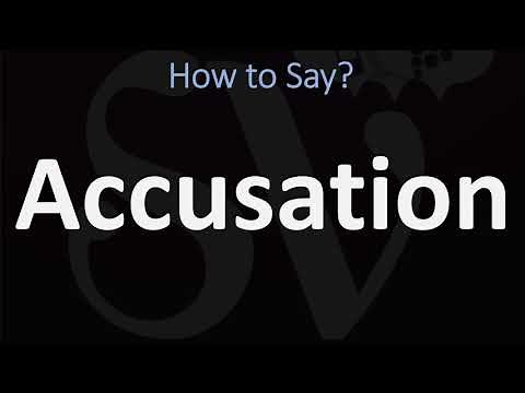 How to Pronounce Accusation? (CORRECTLY)