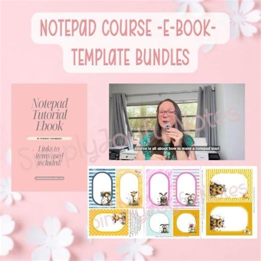 Notepad Course | 30 Minute Training | E-book | Templates | Learn How to Make Notepads - Etsy
