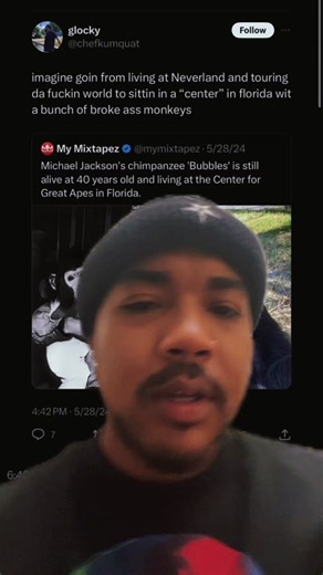 I just know bubbles aint goin for none of that | bubbles the chimp