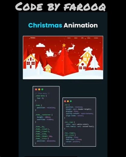 Christmas animation 🌟 coding tutorial #htmlcssjavascript #codingtutorial#frontendcourse#foryou