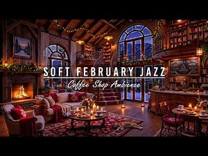 Good Mood with Soft February Jazz Music ⛄ Cozy Coffee Shop Ambience & Relaxing Piano Jazz Music