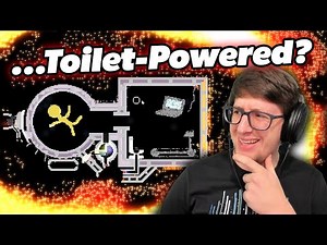 Toilet Powered SPACE STATION in The Powder Toy!