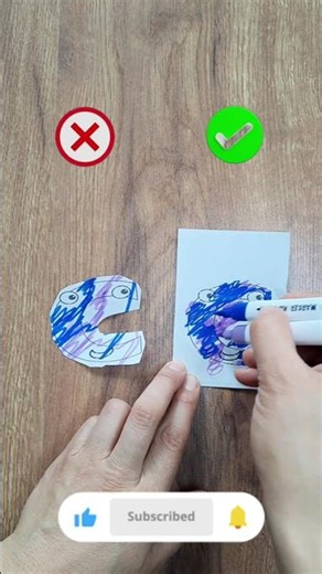 ✂️🎨 Perfect Cutting and Coloring the Letter C | Do You Think I Did It Right? #craft #diy #cuttingart