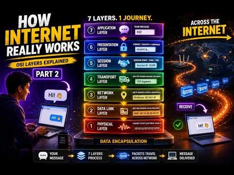 Transport to Physical Layer Explained | OSI Model | Networking Basics #OSImodel #Networking