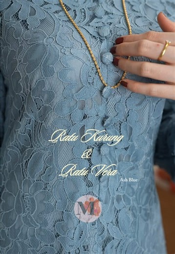 Ratu Kurung and Ratu Vera: Ash Blue Lace Comparison