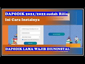RILIS DAPODIK 2022 | CARA INSTAL DAPODIK 2021/2022 YANG BENAR
