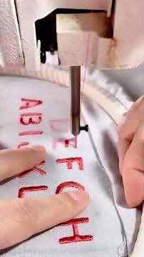 How to embroider letters with freemachine embroidery