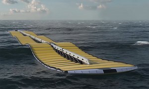 Spine-like floating device converts wave energy into electricity