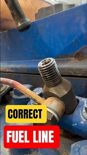 Correct Fuel line.#diesel #fuel #shortsfeed #shorts #mechanical #hack #engine #automobile #ytshorts