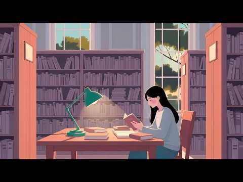 Relaxing Library Ambience 📖 Soft Music for Study, Focus & Relaxation