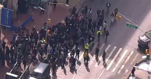 Protesters gather at Columbia University after school says DHS detained student
