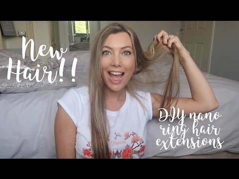 NEW HAIR: DIY NANO RING HAIR EXTENSIONS