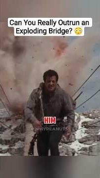 Can You Really Outrun an Exploding Bridge? 😳#shorts