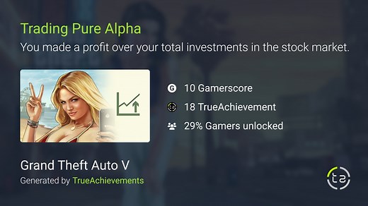 Trading Pure Alpha achievement in GTA 5