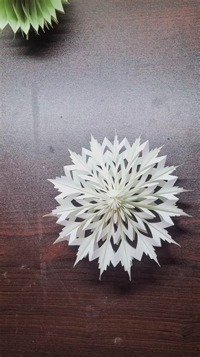 Easy Paper Snowflake Craft Tutorial #diy #viral #shorts #craft #shortsvideo