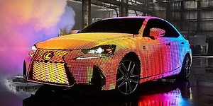 Lexus designed a car that lights up with over 40,000 LEDs