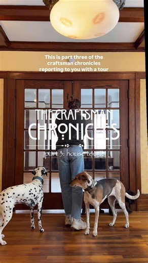 Emma | Homebody in an Old House on Instagram: "Part 3 of the renovating our 100 year old craftsman bungalow, except this time I’m taking you on a tour of the main floor. The living and dining rooms are really what sold us with the original built-ins and lights, fireplace, stained wood trim, and other Craftsman details. And those two rooms need the least amount of work — it’s largely cosmetic. The rest of the house thrilled us with possibility. We get to try our hand at simple things like strippi
