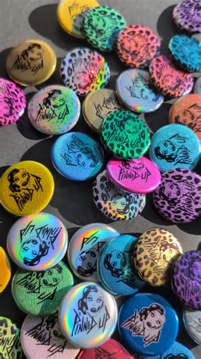 1.25" Holographic Mix Custom Pinback Buttons - Etsy