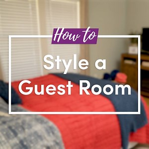 Friends staying for a few? In-laws on their way? Furnish the guest room (for way less!) with these easy tricks of the trade. https://www.wayfair.com/Fg35f218nU | Wayfair