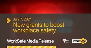 Fresh ideas to reduce workplace harm and improve outcomes for injured workers are being funded through a new WorkSafe grants program. #MediaRelease https://www.worksafe.vic.gov.au/news/2021-07/new-grants-boost-workplace-safety | WorkSafe Victoria