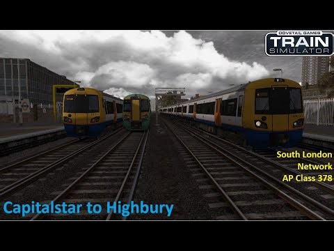 Train Sim Classic 24 9D12 0822 West Croydon to Highbury and Islington with an AP Class 378