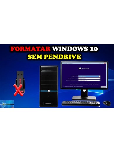 Como Formatar PC ou Notebook Sem Pendrive #pendrive #formatar #formatarpc #restaurar #restaurarpc