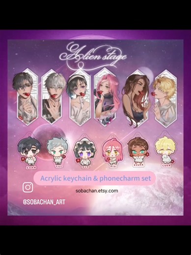 Alien stage featuring Ivan, Till, Sua, Mizi, Hyuna and Luka. ✨ Sobachan. e t s y .com I'm also coming to artist alley: 📍Fandom Art Festival - SG 13-14 Jun 2026 📍Makers Quest - SG 17 Oct 2026 #alienstage #ivantill #sua #mizi #luka