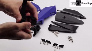 Kucehiup Motorcycle Handguards 7/8" 22mm 1" 25mm Universal Dirt Bike ATV Hand Guards(Black)