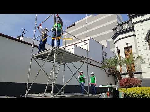 Proceso del armado en Andamios Multidireccionales