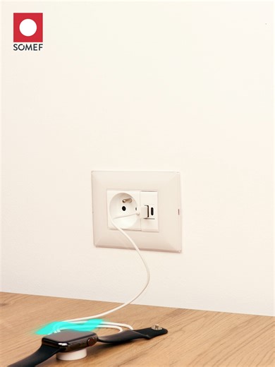 Prise chargeur USB Type A & Type C 🔌 Recharge rapide et pratique pour tous vos appareils, directement intégrée à votre installation. ✨ Restez connectés et suivez-nous pour ne rien manquer de nos nouveautés ! #somef #confort #decoration_design #decorationinterieur #simplicité #charger #chargeur #chargeurusb
