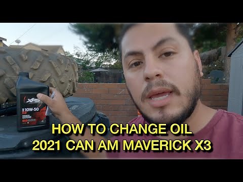 How to change oil 2021 Can Am Maverick X3 - 002