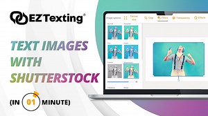 How to Mass Text MMS Images using FREE Shutterstock Photos in 1 Minute | EZ Texting Demo