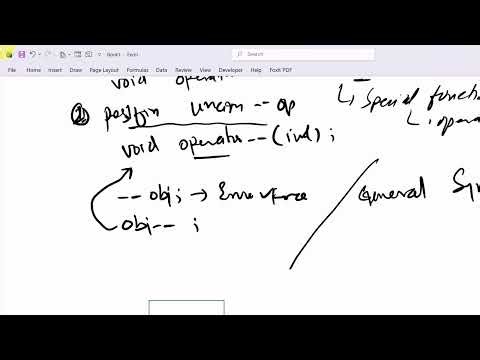 Lecture-19| Unary minus minus prefix postfix overloading| Operator Overloading
