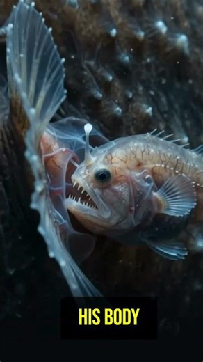 The Anglerfish Mating Ritual Science Just Explained. #science #wildlife #marinemystery