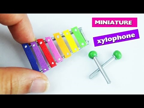 How to Make Miniature Xylophone - DIY Tutorial - simplekidscrafts