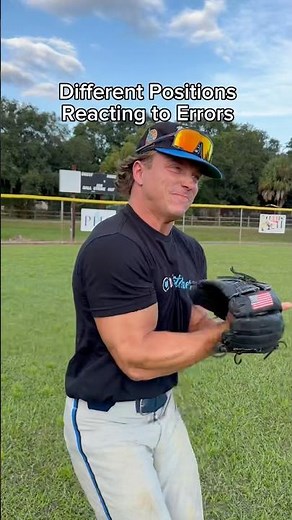 How Different Positions React to Errors 🤣 #baseball #comedy #positions #sports #viral