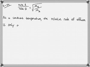 At a given temperature, what factor determines the rates at which different molecules undergo diffusion and effusion? | Numerade