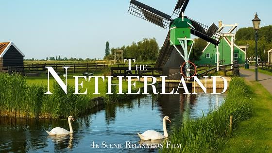 新しい視点で見るオランダ ─ 夜のザーンセ・スカンスとアムステルダムの空撮4K