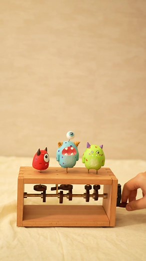 Discover My Handmade Monster Automata Trio