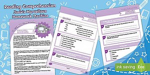 Year 3 Reading Comprehension - Fiction 2 (Ages 7 - 8)