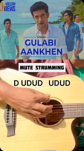 Vikram singha | Guitar classes on Instagram: "Gulabi ankhe | Guitar lesson | left hand muting must | Dm me for guitar classes #guitar #music #guitarist #musician #reelitfeelit"