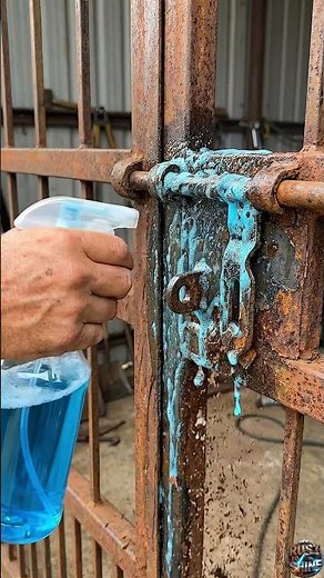 100% Rusted Gate Latch Restored to Shiny Metal 😱 | Satisfying Rust Removal