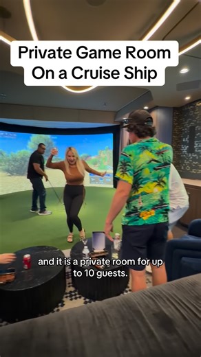 Cruisin’ Susie on Instagram: "Level up your sea days and step inside Celebrity Xcel’s Game & Sports Simulator Private Room — where friendly competition meets next-level tech. From virtual sports and interactive games to full-on bragging rights, this private space is perfect for families, friends, or groups who want their own playground at sea. 🏌️‍♂️ Swing it ⚽ Kick it 🎯 Aim, play, repeat 🥂 All in a private, sleek setting Whether you’re hosting a birthday, team challenge, or just want uninterr
