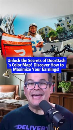 Unlock the Secrets of DoorDash's Color Map! 🔍🟡 Discover How to Maximize Your Earnings! #DoorDashTips #GigEconomy #DeliveryDrivers #Dashers #fyp #viral #fypシ #deliverytv #GigWork #storytime #pov #deliveryapp #DoorDash #tiktok #story #foryou #delivery